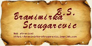 Branimirka Strugarević vizit kartica